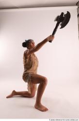 ANISE KNEELING POSE WITH AX 